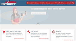 Desktop Screenshot of neydorff-gebraucht-maschinen.de