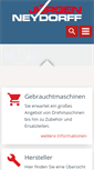 Mobile Screenshot of neydorff-gebraucht-maschinen.de